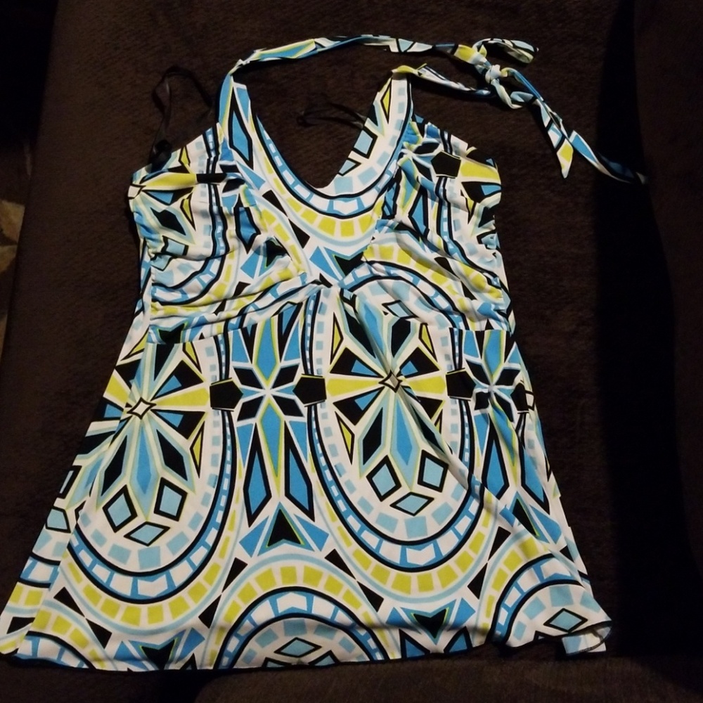 60's Print Blouse